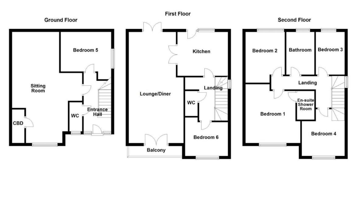 House Of Kaima - 6 Bed Detached Villa Dewsbury Exteriör bild